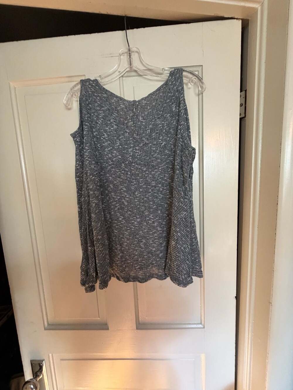 Tokyo Darling Cold Shoulder Ribbed Knit Top - Picture 6 of 6